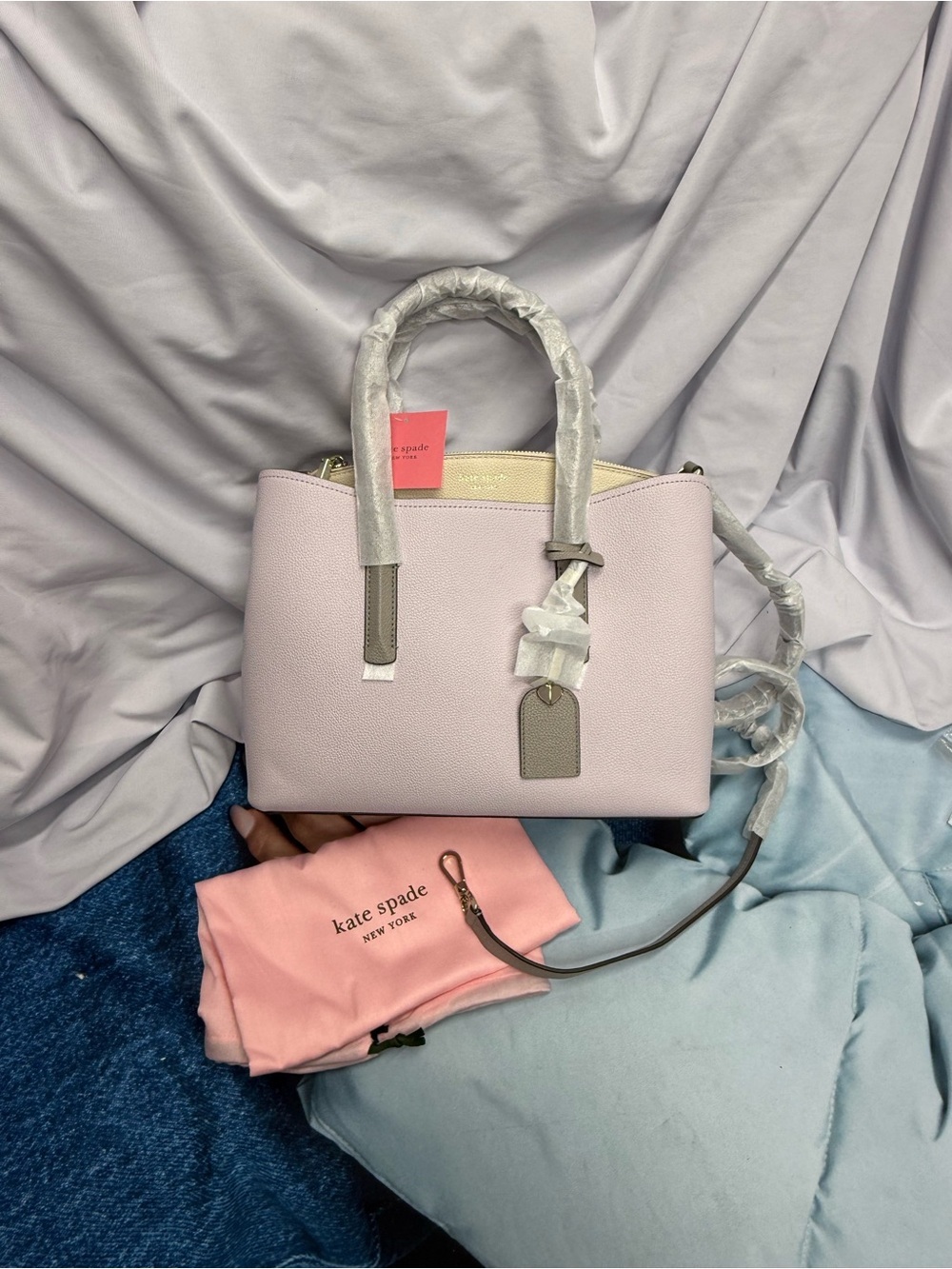 (new+tag) Kate Spade Margaux Large Satchel
Lilac & Cream Leather Two-Tone - Picture 4 of 17